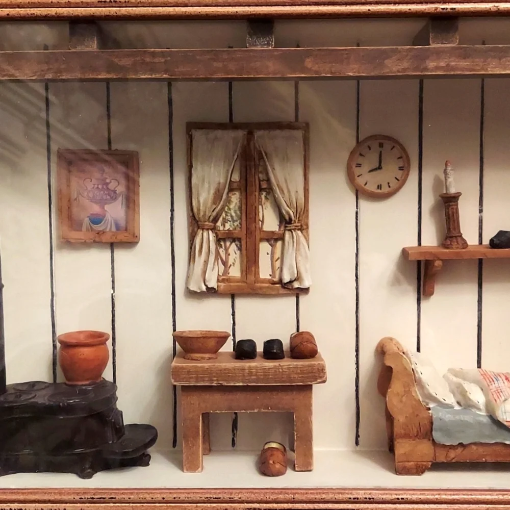 Rustic Farm home shadow box.